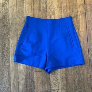 Zara blue high waisted shorts